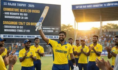 Captain Hari Guides COIMBATORE to a Comfortable Win