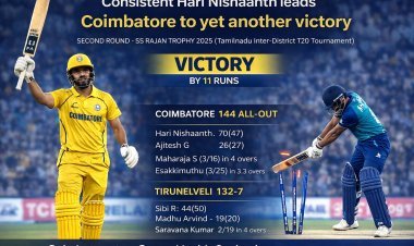 Consistent Hari Nishaanth Leads Coimbatore to Yet Another Victory