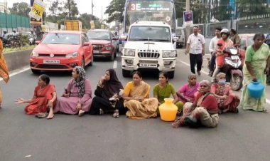 Women Protest in Coimbatore Over Drinking Water Shortage
