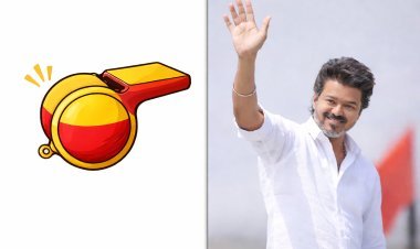 Vijay’s TVK Secures ‘Whistle’ Symbol as ECI Clears Poll Identity