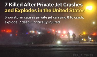 7 Killed After Private Jet Crashes and Explodes in the United States