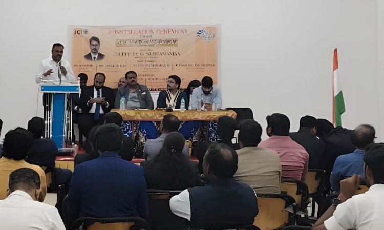 JAVID HUSSAIN installed as 3rd President of JCI SARAVANAMPATTI