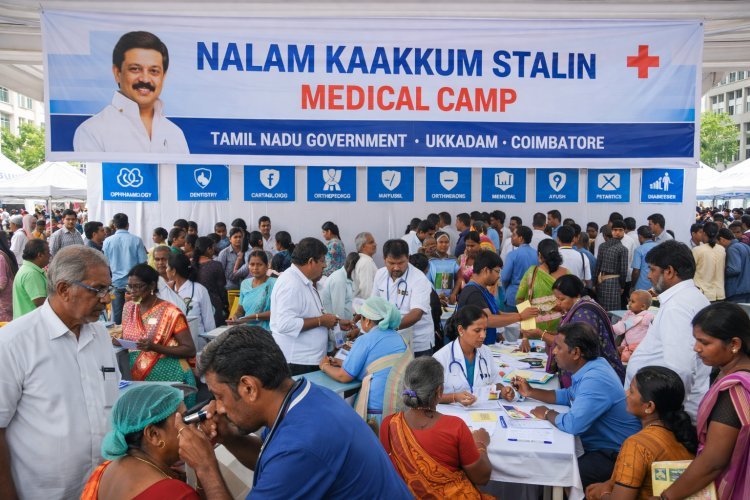 “Nalam Kaakkum Stalin” Medical Camp to Be Held at Ukkadam on the 10th