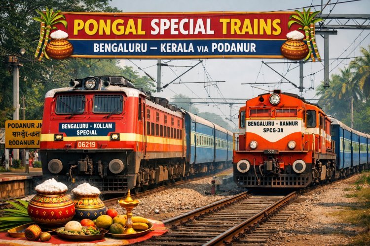 Pongal Festival Rush: Special Trains to Kerala via Podanur Announced  Coimbatore | January 11