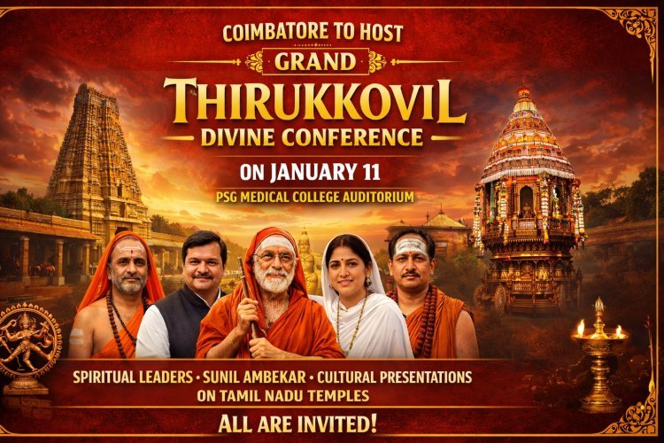 Coimbatore to Host Grand Divine Conference on Temples