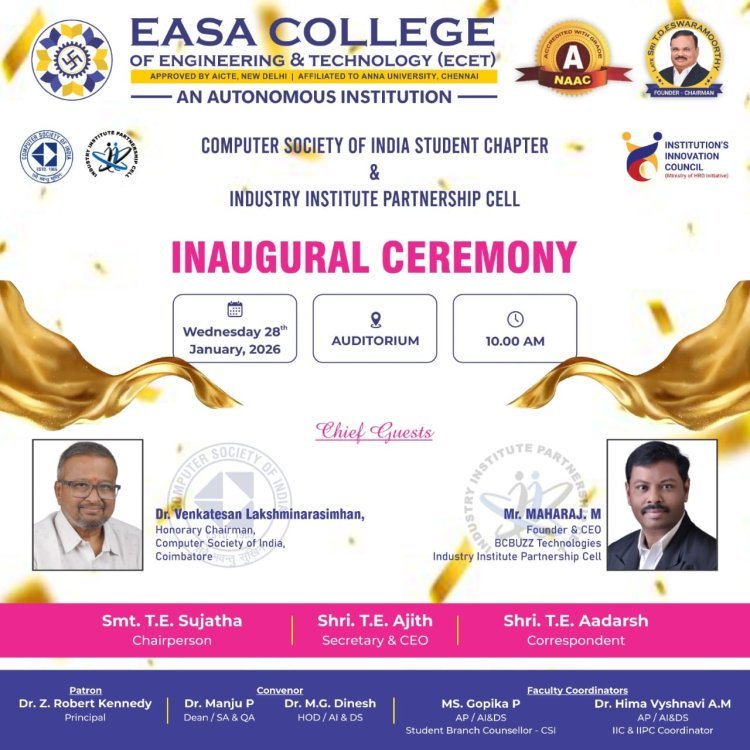 Inaguration Ceremony - Computer Society of India Student Chapter