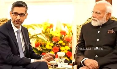 PM Narendra Modi Meets Google CEO Sundar Pichai in New Delhi