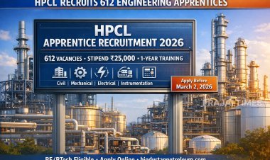 HPCL Announces 612 Engineering Apprentice Vacancies – Apply Before March 2