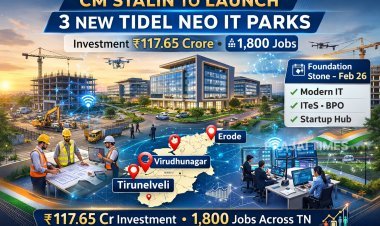 CM MK Stalin to Lay Foundation for Three TIDEL Neo Parks Worth ₹117.65 Crore, 1,800 IT Jobs to be Created