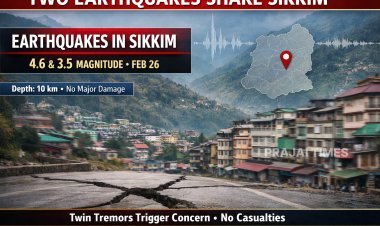 Two Consecutive Earthquakes Jolt Sikkim; No Major Damage Reported
