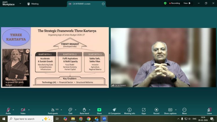 CMA's 600th Monday Musing dwells on Union Budget