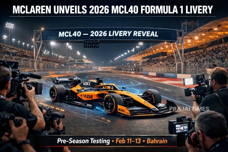 McLaren Reveals 2026 Livery for New MCL40 F1 Car