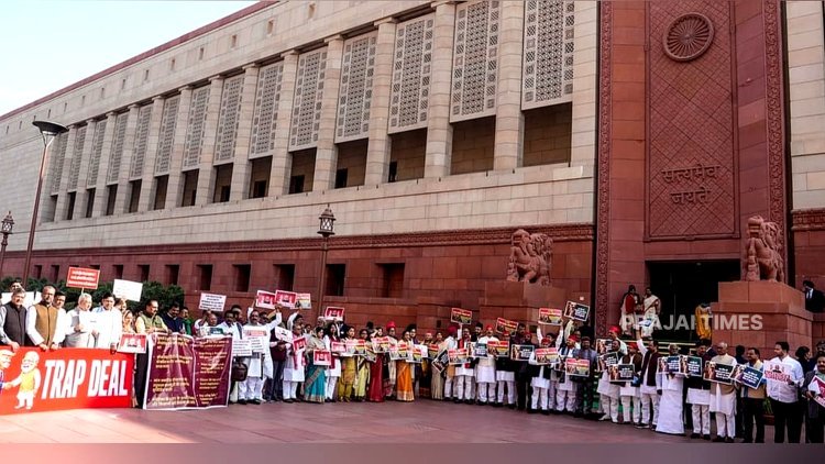 Opposition Protests in Parliament Over India–US Trade Deal