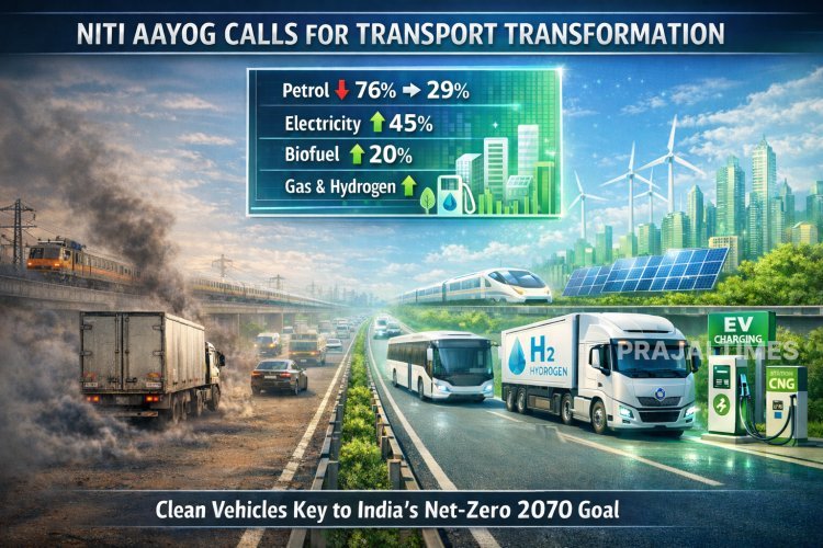 Major Transport Reforms Needed to Achieve India’s Net-Zero Emissions Target by 2070: NITI Aayog