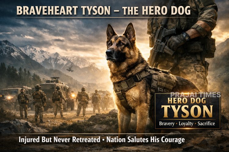 Brave Dog ‘Tyson’ Continues Duty Despite Being Shot, Wins Hearts