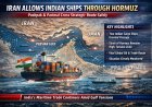 Iran Allows Indian Cargo Ships to Pass Through Strait of Hormuz