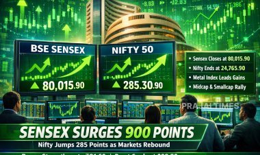 Indian Stock Markets Rebound: Sensex Jumps 900 Points, Nifty Ends Above 24,765