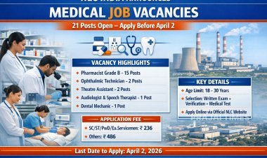 NLC Recruitment 2026: Applications Invited for 21 Medical and Health Positions