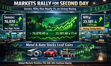 Sensex and Nifty Rise Nearly 1% for Second Straight Day Led by Metal and Auto Stocks