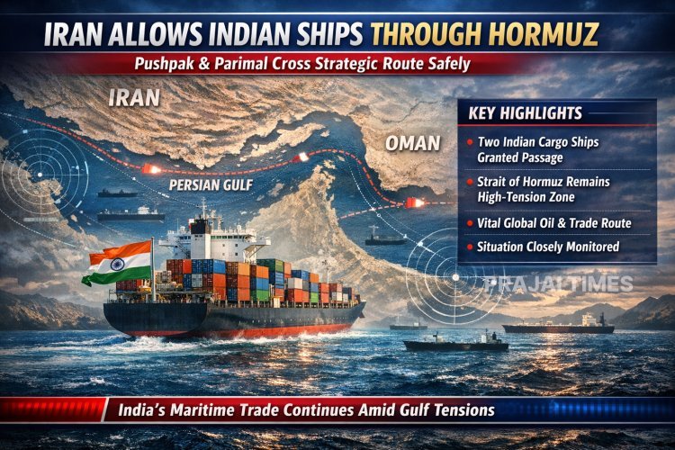 Iran Allows Indian Cargo Ships to Pass Through Strait of Hormuz