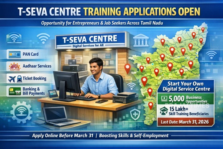 Applications Open for T-Seva Centres Training Across Tamil Nadu