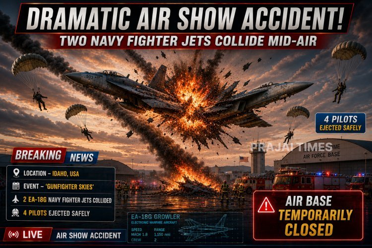 Two US Navy Fighter Jets Collide Mid-Air During Air Show in Idaho