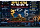 Indian Rupee Holds Near ₹95 Against US Dollar Amid Global Uncertainty
