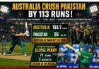 DOMINANT AUSSIES STREAMROLL PAKISTAN FOR A MASSIVE WIN