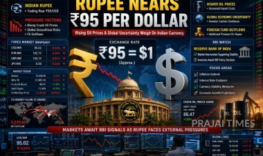 Indian Rupee Holds Near ₹95 Against US Dollar Amid Global Uncertainty