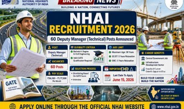 NHAI Recruitment 2026: Apply Online for 60 Deputy Manager (Technical) Posts