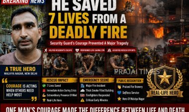 Security Guard Saves 7 Lives During Malviya Nagar Fire Through Brave Rescue Effort
