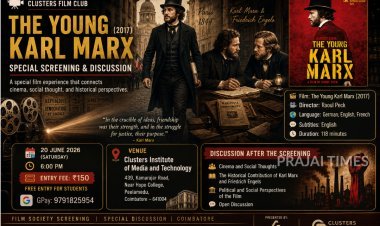 Film Society Coimbatore to Screen The Young Karl Marx on June 20