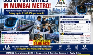 MMRCL Recruitment 2026: Apply for Manager, System Analyst, Draftsman and Assistant IT Posts