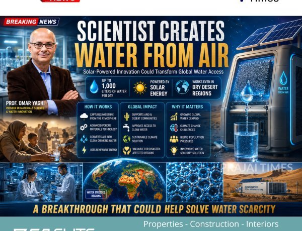 Nobel Prize-Winning Scientist Develops Technology That Creates Water from Air