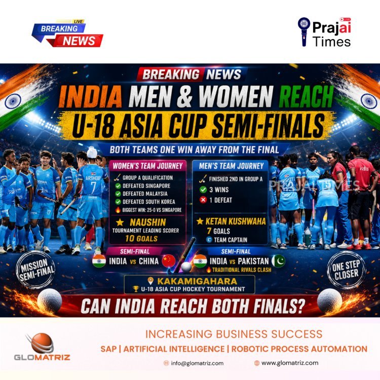 India Women to Face China, Men to Take on Pakistan in U-18 Asia Cup Hockey Semi-Finals