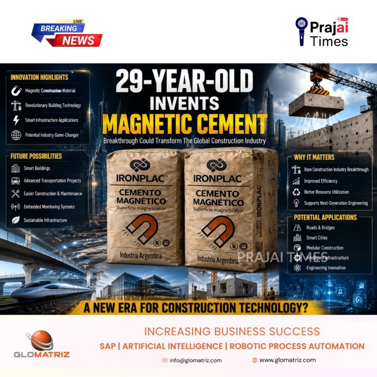 29-Year-Old Inventor Develops Magnetic Cement That Could Transform the Construction Industry