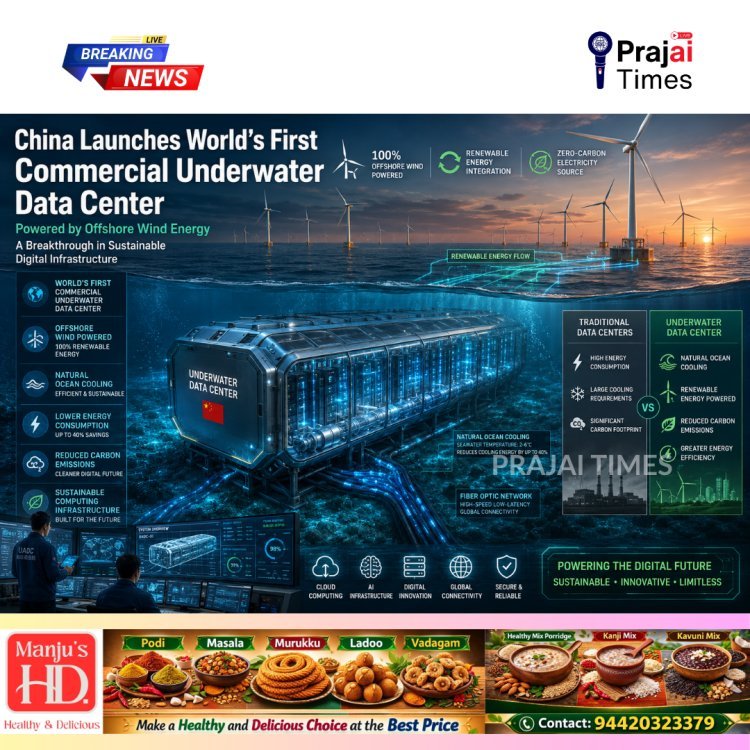 China Launches World's First Commercial Underwater Data Center Powered by Offshore Wind Energy