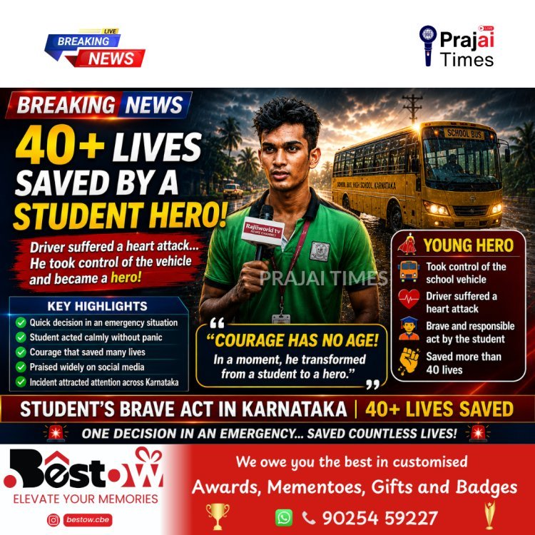 Karnataka Student Saves Over 40 Lives After Taking Control of School Vehicle During Emergency