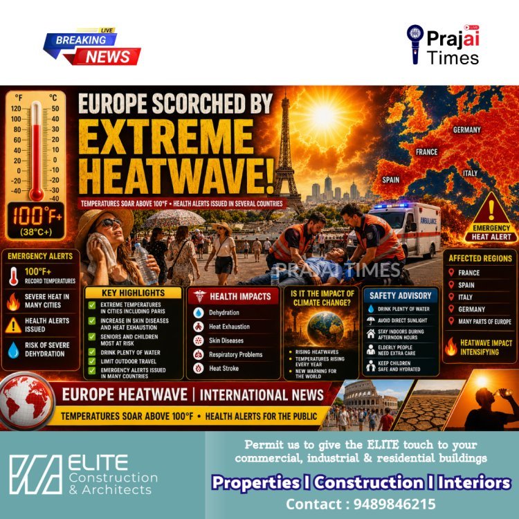 Severe Heatwave Sweeps Across Europe as Temperatures Cross 100°F