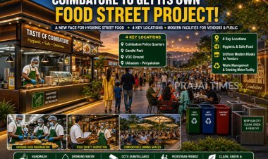 Coimbatore to Launch Modern Food Streets at Four Key Locations