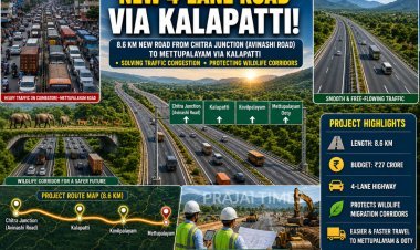 New 4-Lane Road via Kalapatti to Improve Connectivity to Ooty and Ease Coimbatore Traffic