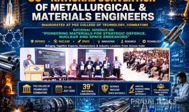 39th National Convention of Metallurgical & Materials Engineers Begins at PSG Tech