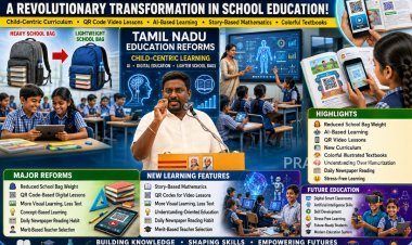 Tamil Nadu to Reduce School Bag Weight, Introduce AI Learning and QR-Based Digital Education