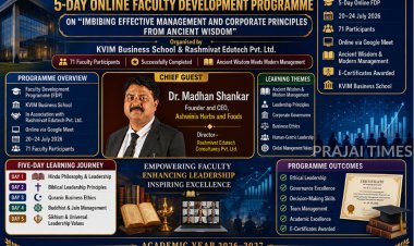 KVIM Business School Organises 5-Day Faculty Development Programme on Ancient Wisdom and Modern Management