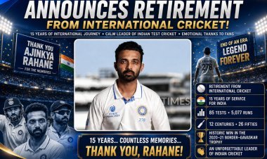 Ajinkya Rahane Announces Retirement from International Cricket After 15-Year Career