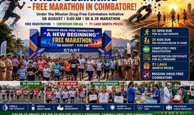 Coimbatore Police Announces Free Marathon Under Mission Drug-Free Coimbatore