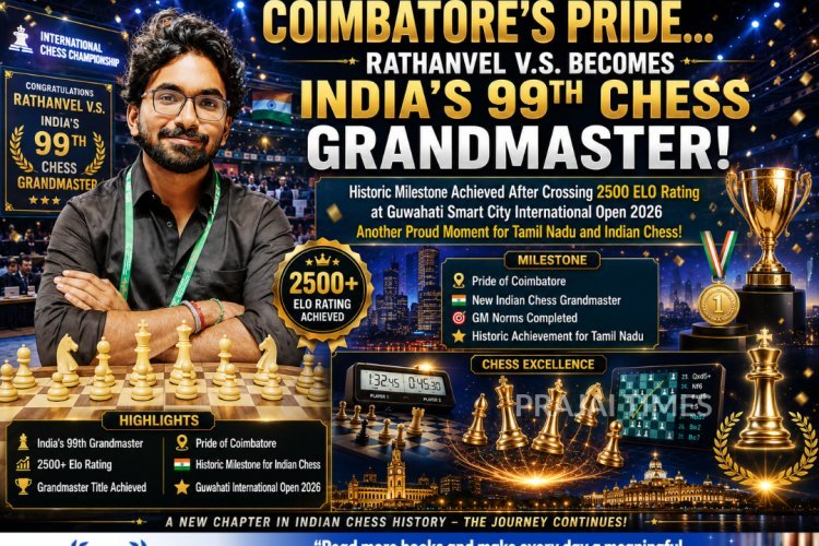 Coimbatore's Rathanvel VS Becomes India's 99th Chess Grandmaster