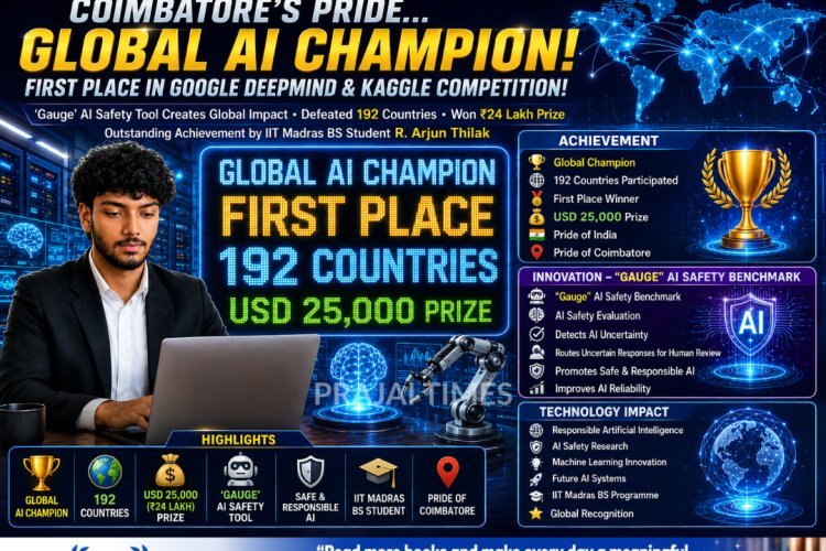 Coimbatore’s R. Arjun Thilak Wins Global AI Championship by Google DeepMind and Kaggle