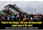 Ganga Flood: 100-Year-Old Durga Temple Partially Swept Away by River Erosion in Bihar