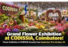 Grand Flower Exhibition to Be Held at Codissia Grounds in Coimbatore from September 10